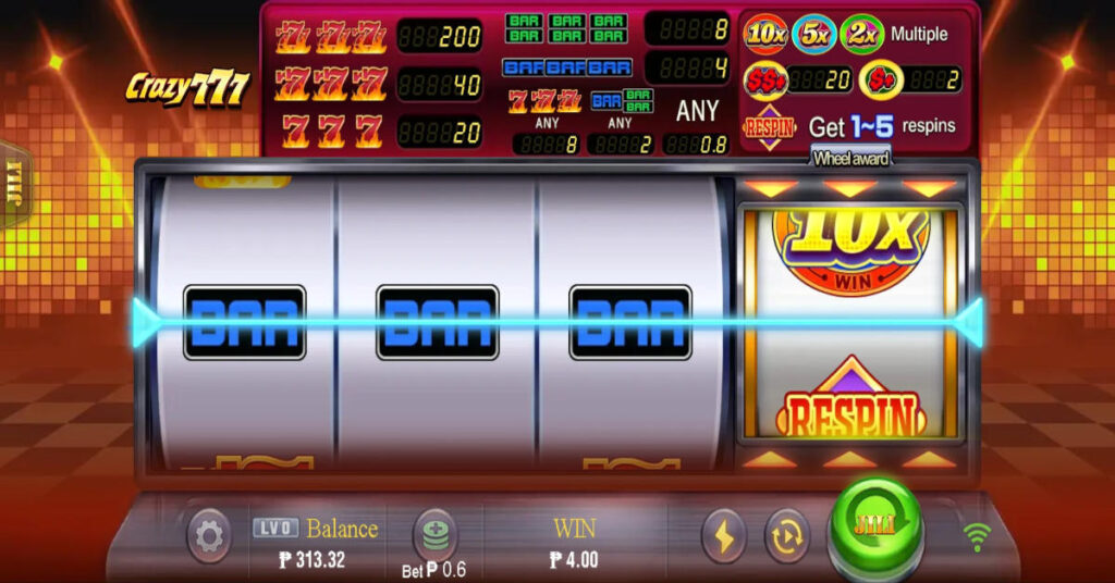 Crazy 777 Single Payline slot